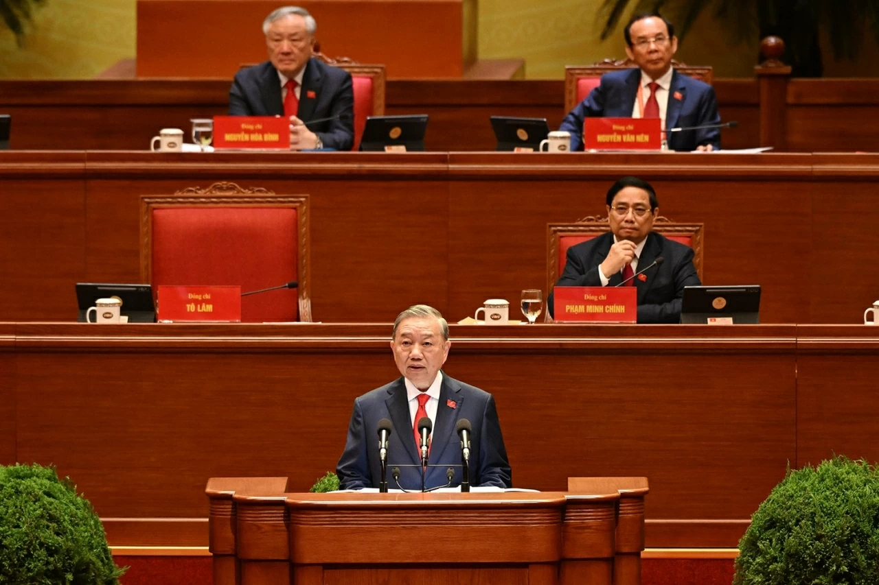 Toàn cảnh Phiên khai mạc Đại hội đại biểu toàn quốc lần thứ XIV của Đảng