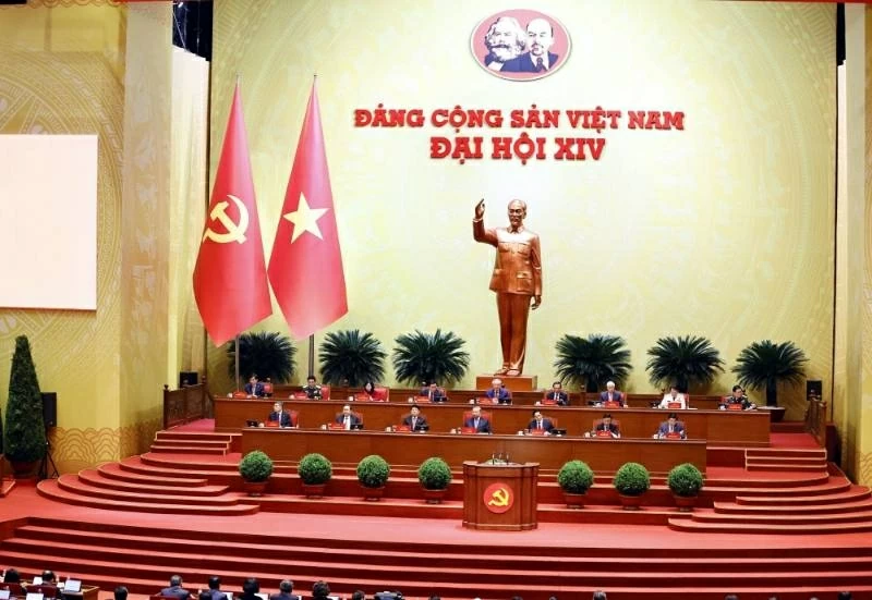Đoàn Chủ tịch điều hành Đại hội. Ảnh: TTXVN