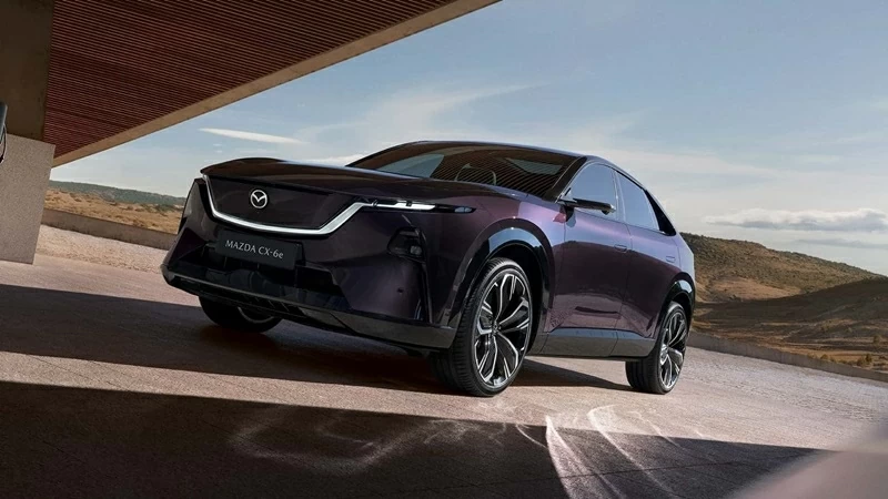 Phía trước của Mazda CX-6e.