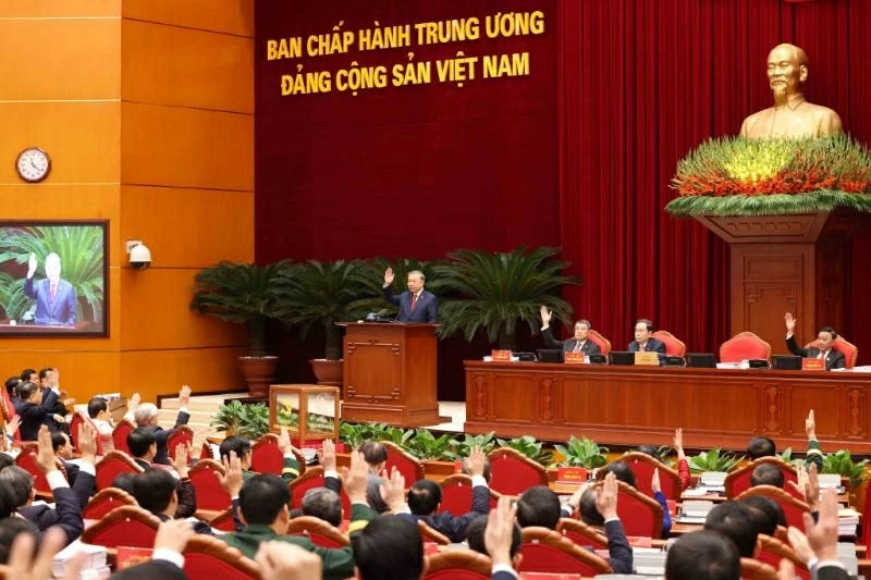 Ban Chấp hành Trung ương Đảng khoá XIV thống nhất tuyệt đối bầu đồng chí Tô Lâm tiếp tục giữ chức Tổng Bí thư
