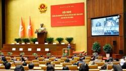 Chủ tịch Quốc hội Trần Thanh Mẫn chủ trì Hội nghị thông báo nhanh kết quả Đại hội XIV của Đảng