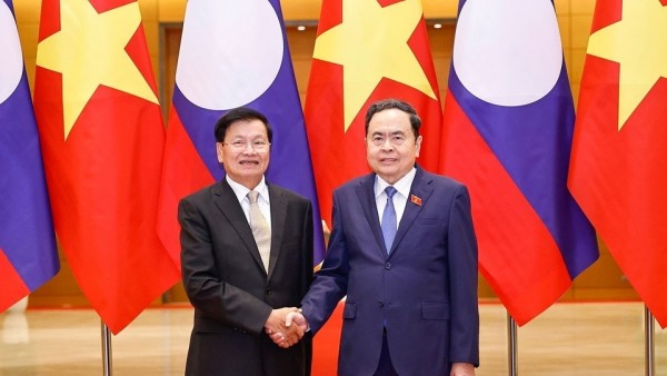 Chủ tịch Quốc hội Trần Thanh Mẫn hội kiến Tổng Bí thư, Chủ tịch nước Lào