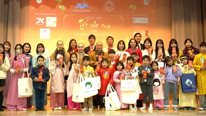 Rộn ràng ngày hội 'Tết cho em' chào Xuân Bính Ngọ 2026 trong cộng đồng người Việt tại Nhật Bản