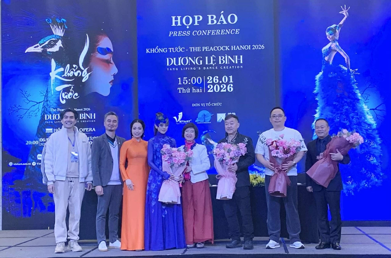 Lần đầu tiên vũ kịch nổi tiếng 'Khổng Tước' của nghệ sĩ Dương Lệ Bình đến Việt Nam