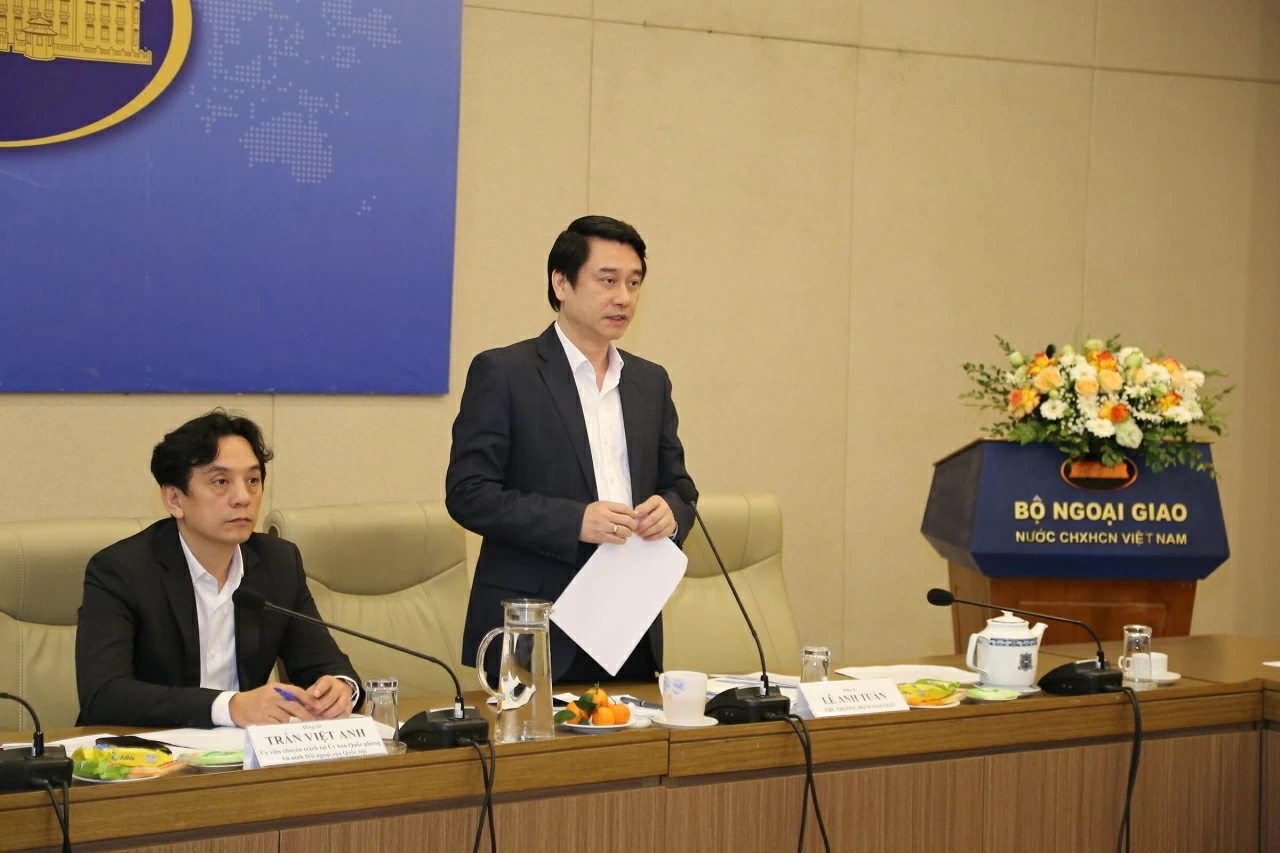 Thứ trưởng Lê Anh Tuấn phát biểu kết luận hội nghị. (Ảnh: Thành Long)