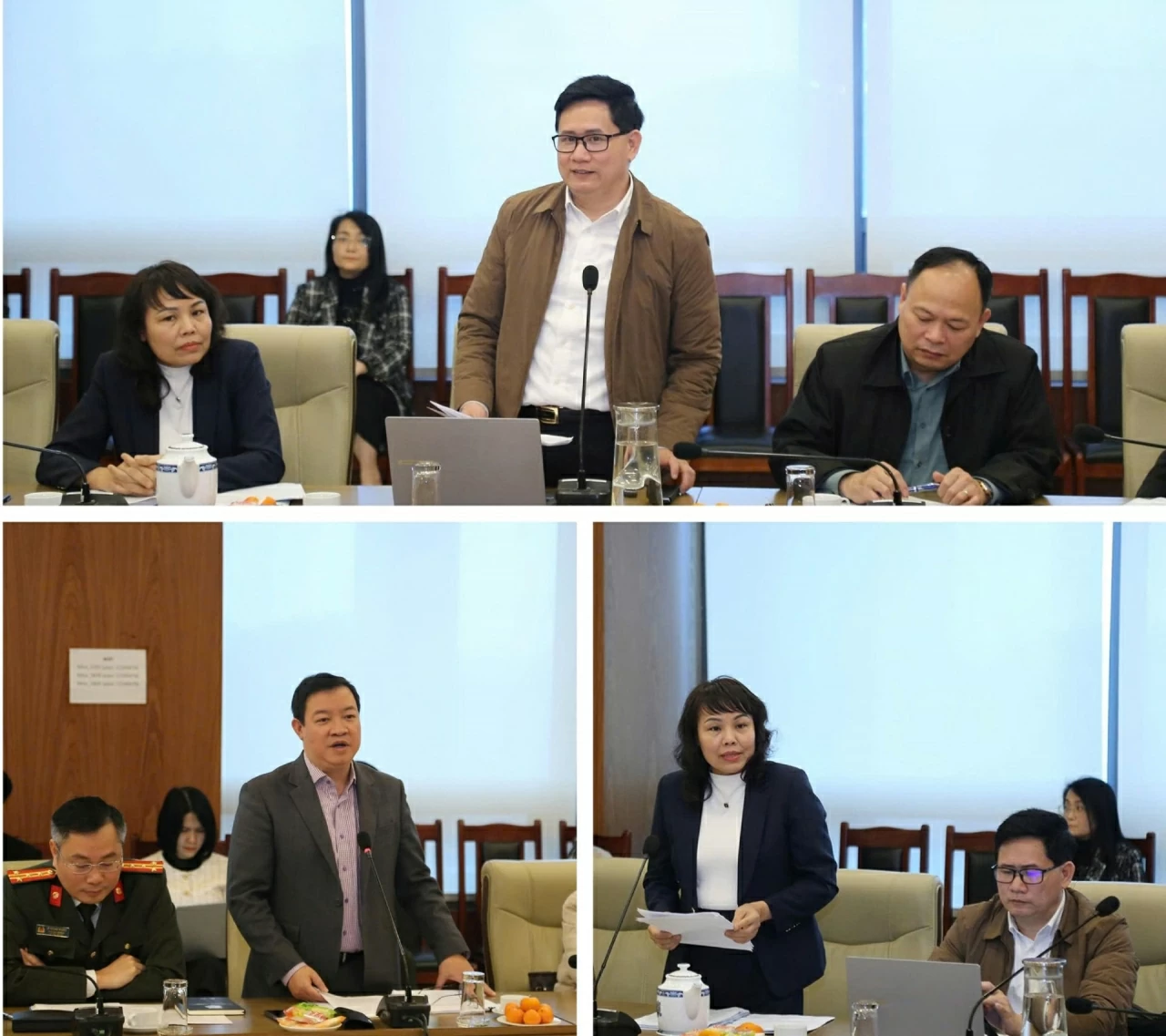 Các đại biểu tham dự phát biểu trong phiên tham luận. (Ảnh: Thành Long)