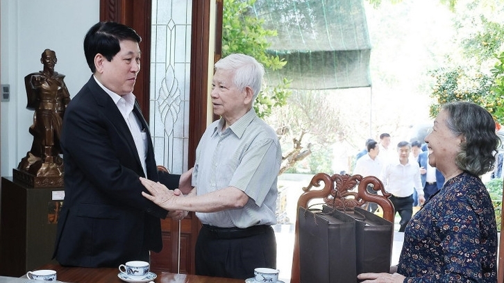 Chủ tịch nước Lương Cường thăm hỏi, chúc Tết, tri ân các nguyên lãnh đạo Đảng, Nhà nước