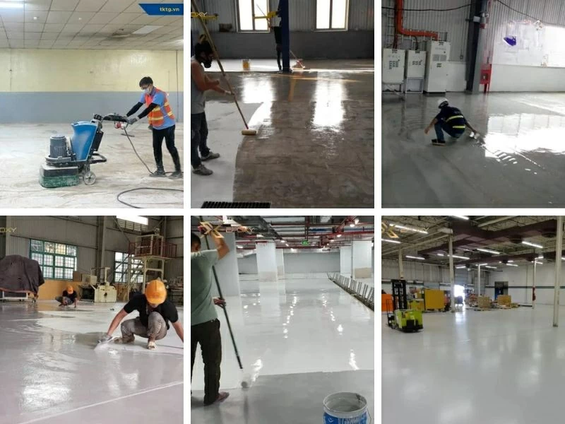 X-Epoxy - Đơn vị thi công sơn sàn nhà xưởng Epoxy uy tín