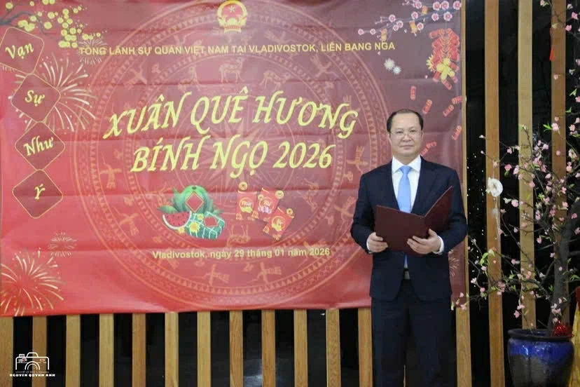 Cộng đồng người Việt tại Viễn Đông chúc mừng thành công Đại hội Đảng XIV, hướng về Tết cổ truyền ở quê hương Lan tỏa thành công của Đại hội Đảng XIV tới cộng đồng người Việt vùng Viễn Đông, hướng về Tết cổ truyền Bính Ngọ 2026