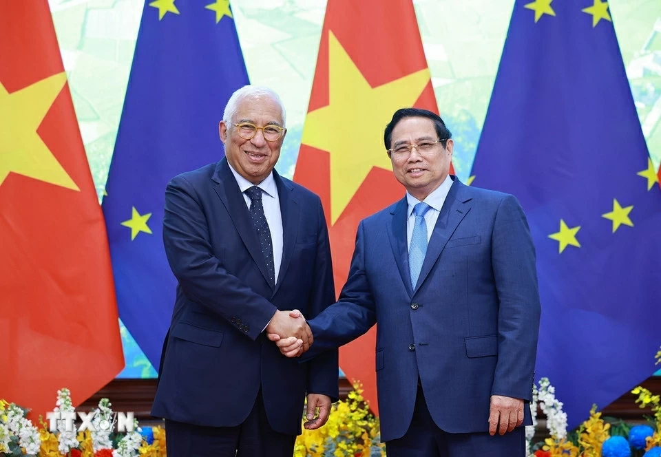 Thủ tướng Chính phủ Phạm Minh Chính hội kiến Chủ tịch Hội đồng châu Âu Antonio Costa Thủ tướng Chính phủ Phạm Minh Chính hội kiến Chủ tịch Hội đồng châu Âu Antonio Costa