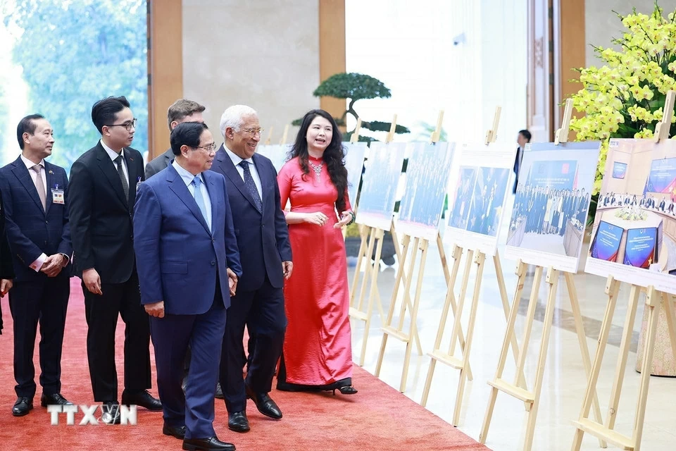 Thủ tướng Chính phủ Phạm Minh Chính hội kiến Chủ tịch Hội đồng châu Âu Antonio Costa Thủ tướng Chính phủ Phạm Minh Chính hội kiến Chủ tịch Hội đồng châu Âu Antonio Costa