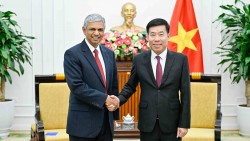 Ủy viên trung ương Đảng, Thứ trưởng Ngoại giao Nguyễn Mạnh Cường tiếp Thứ trưởng Ngoại giao Ấn Độ