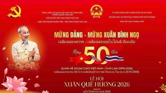 Gần 1.000 kiều bào sẽ tham dự Lễ hội Xuân Quê hương 2026 tại Đông Bắc Thái Lan