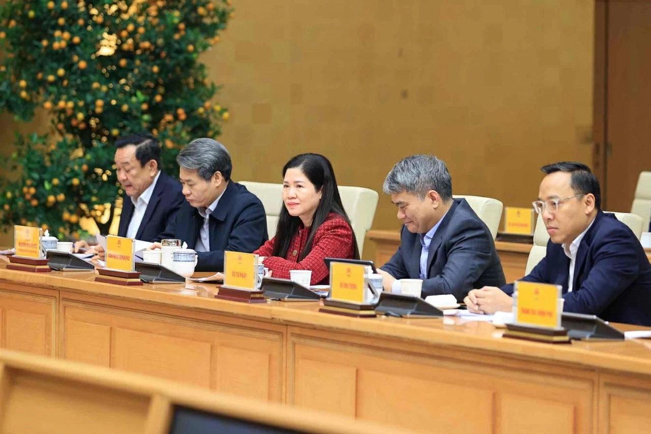 Đại diện các bộ, ngành dự Phiên họp. (Nguồn: VGP) Đại diện các bộ, ngành dự Phiên họp. (Nguồn: VGP)