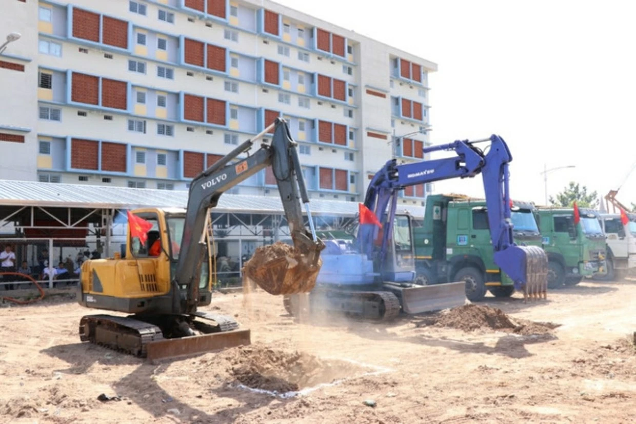 Nhiều tỉnh, thành phố đang tập trung phát triển nhà ở xã hội như một phần của chiến lược quốc gia nhằm đáp ứng nhu cầu ngày càng tăng của người dân. (Nguồn: TTXVN)