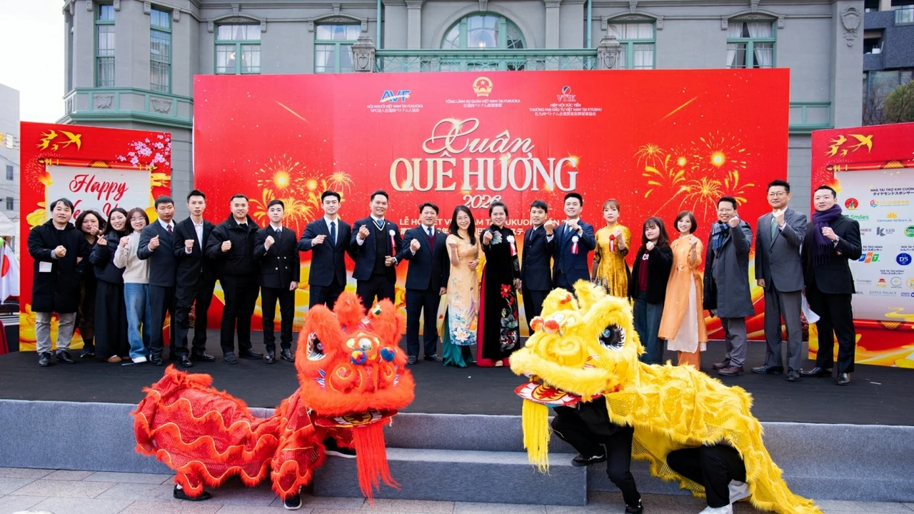 Xuân Quê hương 2026 – Tết Việt Nam tại Fukuoka Lần thứ 7: Mang hồn Tết Việt đến trái tim Kyush, Nhật Bản Xuân Quê hương 2026 – Tết Việt Nam tại Fukuoka Lần thứ 7: Mang hồn Tết Việt đến trái tim Kyush, Nhật Bản