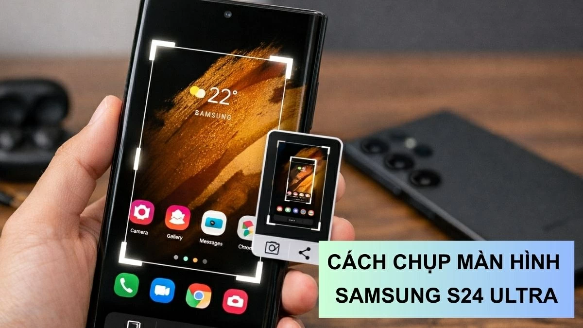 Hướng dẫn cách chụp màn hình Samsung Galaxy S24 Ultra hiệu quả.