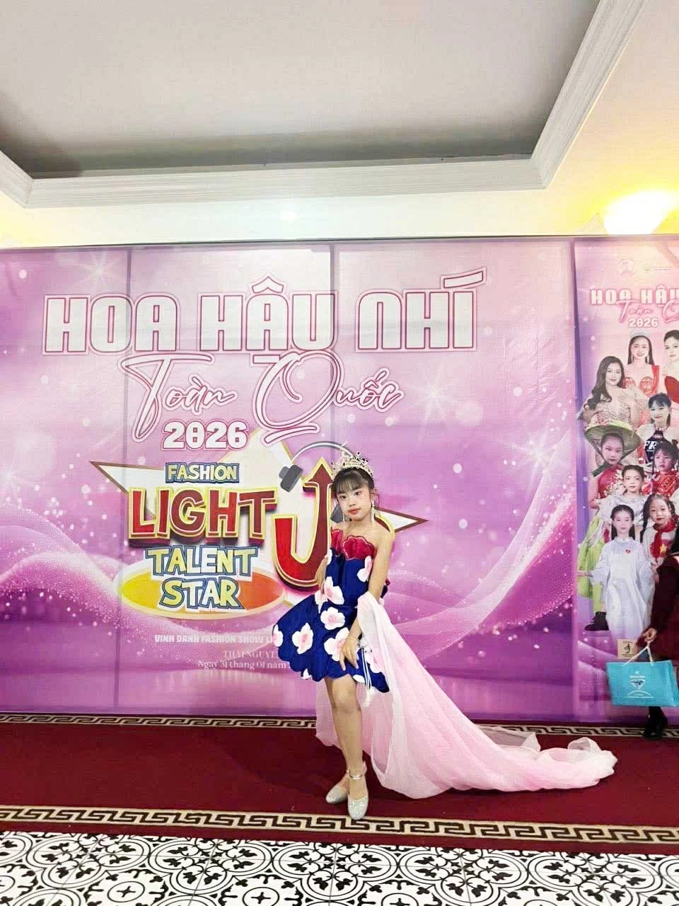 Cô bé đến từ Tuyên Quang giành danh hiệu Á hậu 1 Hoa hậu Nhí toàn quốc 2026