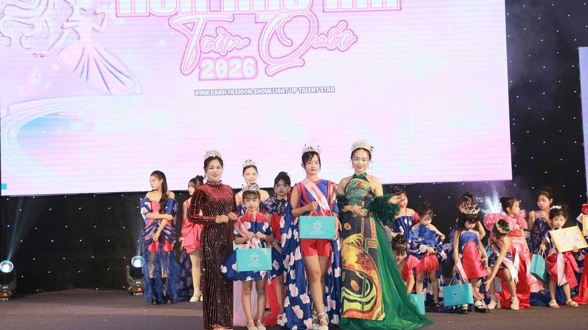 Cô bé đến từ Tuyên Quang giành danh hiệu Á hậu 1 Hoa hậu Nhí toàn quốc 2026
