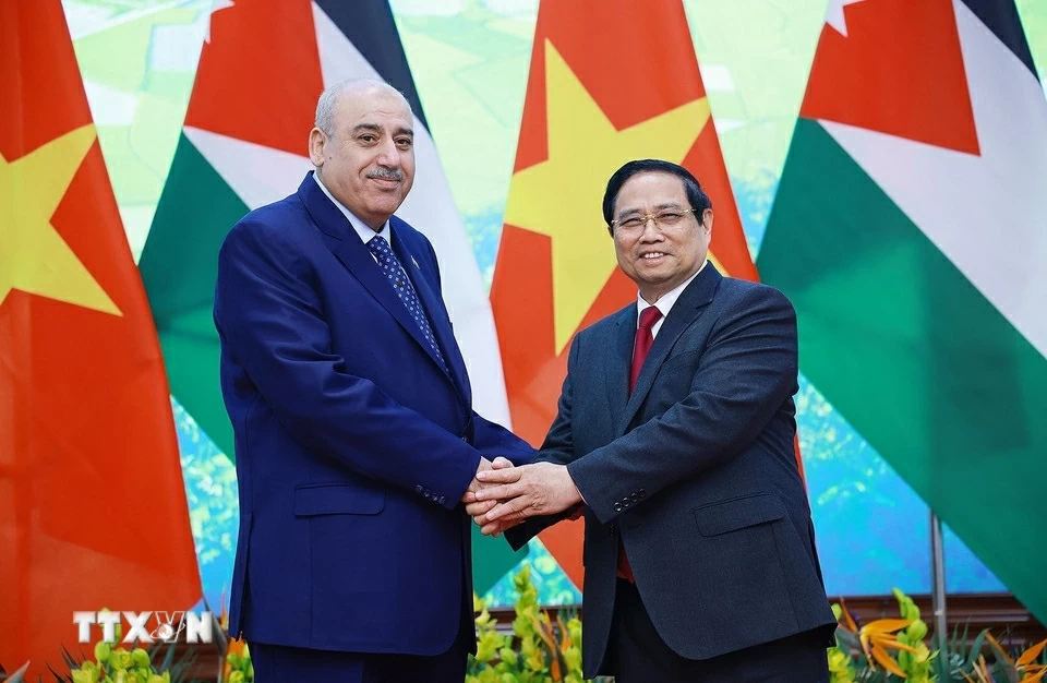 Thủ tướng Chính phủ Phạm Minh Chính tiếp Chủ tịch Hạ viện Jordan Mazen Turki El Qadi Thủ tướng Chính phủ Phạm Minh Chính tiếp Chủ tịch Hạ viện Jordan Mazen Turki El Qadi