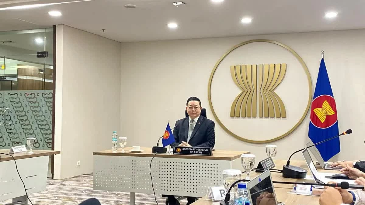 Tổng thư ký ASEAN Tiến sĩ Kao Kim Hourn. (IDN Times Tổng thư ký ASEAN Tiến sĩ Kao Kim Hourn. (IDN Times