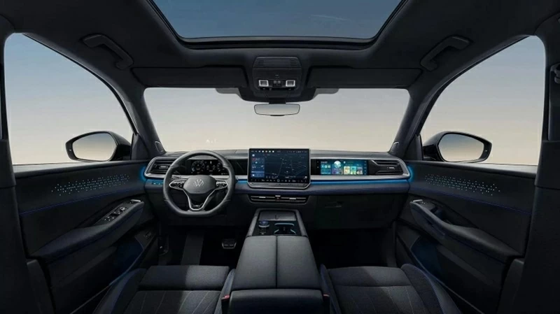 Không gian nội thất của Volkswagen Teramont Pro được định hình theo xu hướng số hóa rõ nét.