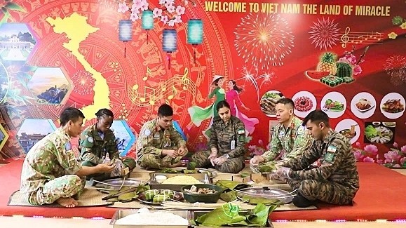 Vietnamese sappers prepare for a special Tet in Abyei