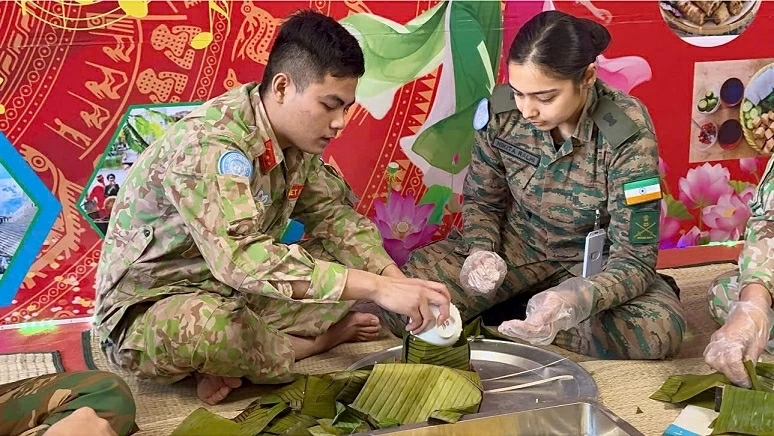 Lính công binh Việt Nam chuẩn bị đón một cái Tết thật đặc biệt