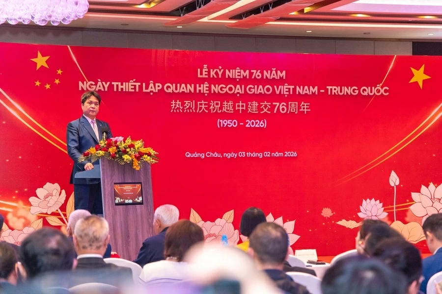 Long trọng kỷ niệm 76 năm quan hệ ngoại giao Việt Nam-Trung Quốc và Xuân Quê hương 2026 tại Quảng Châu