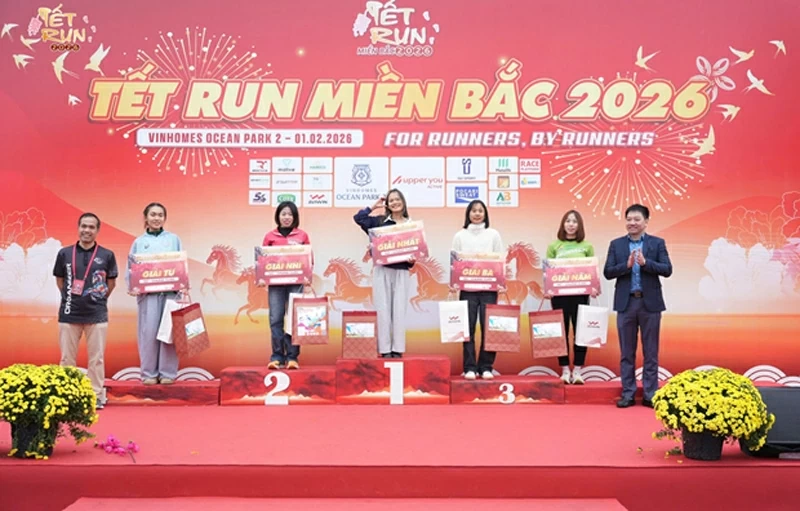 Aviwin tài trợ giải thưởng cho các VĐV đạt giải tại Giải chạy TẾT RUN miền Bắc 2026.
