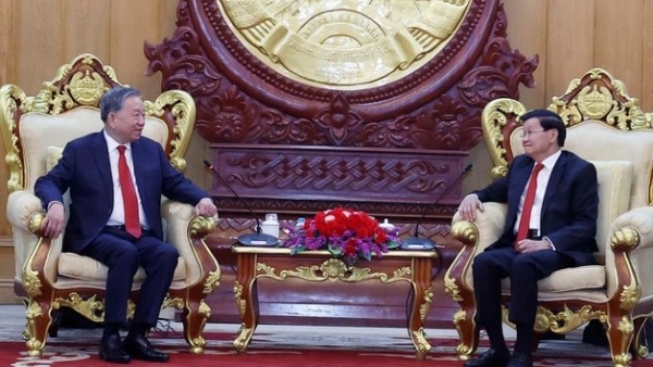 Tổng Bí thư Tô Lâm hội đàm với Tổng Bí thư, Chủ tịch Lào Thongloun Sisoulith