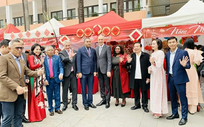 Điểm hẹn giao lưu Tết cổ truyền giữa sinh viên Hà Nội và bạn bè quốc tế