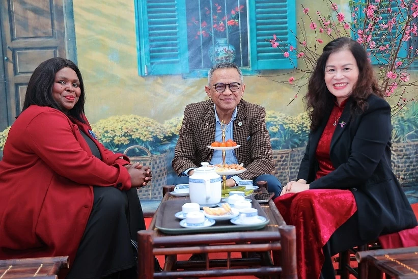 Điểm hẹn giao lưu Tết cổ truyền giữa sinh viên Hà Nội và bạn bè quốc tế