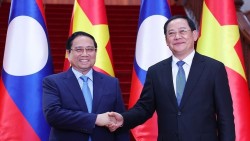 Thủ tướng Phạm Minh Chính hội kiến với Thủ tướng Lào Sonexay Siphandone