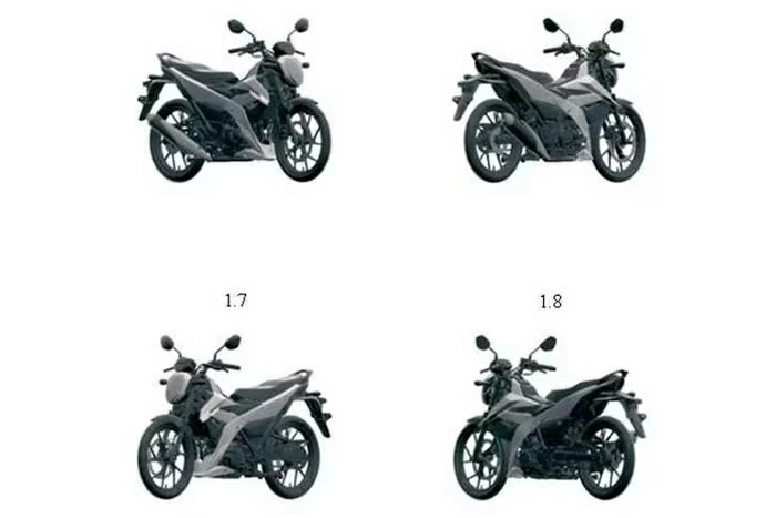 Những hình ảnh được công bố cho thấy Suzuki Satria đăng ký tại Việt Nam là phiên bản thuộc thế hệ mới nhất.