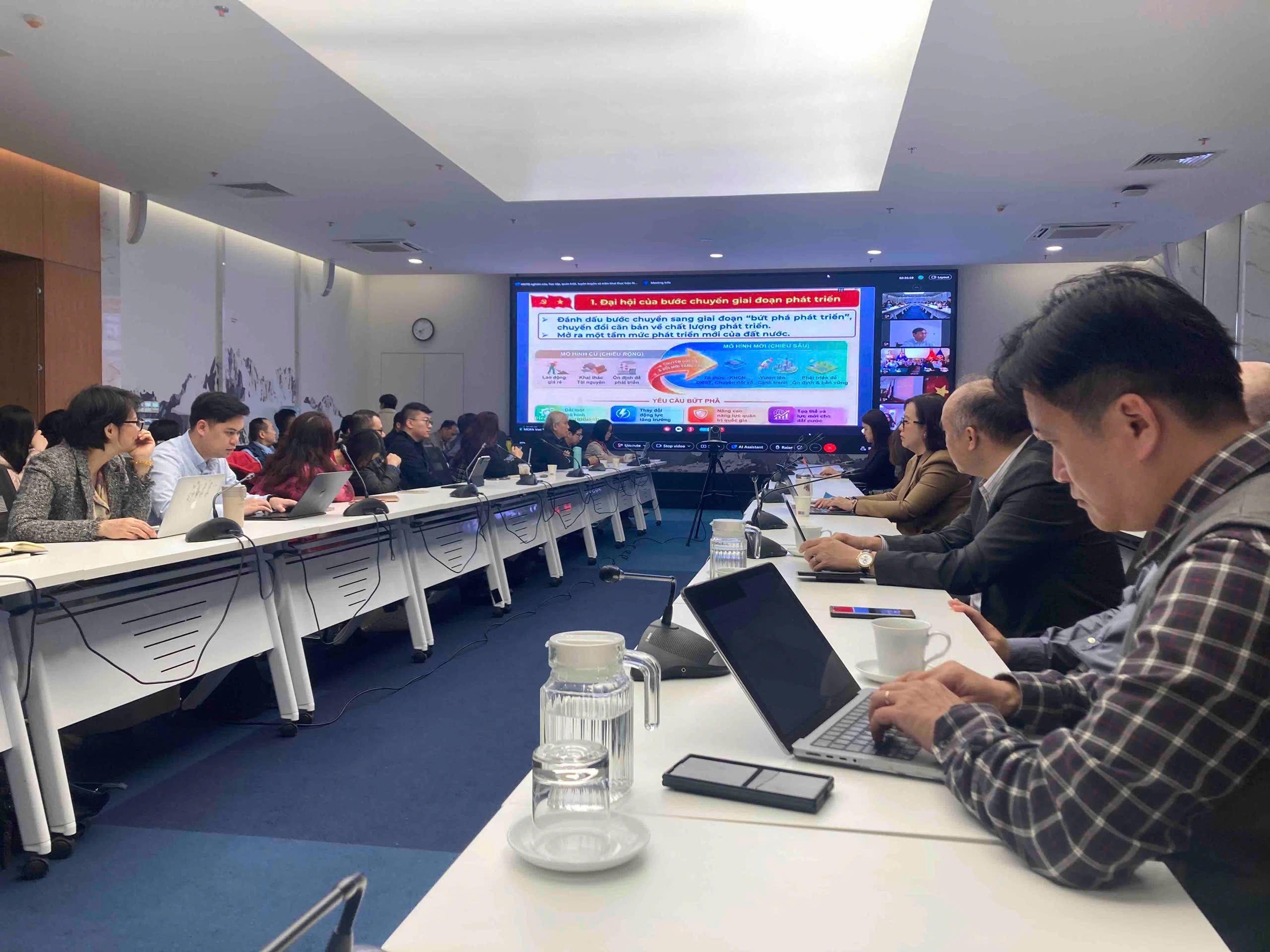 Hội nghị toàn quốc nghiên cứu, học tập, quán triệt và triển khai thực hiện Nghị quyết Đại hội XIV của Đảng