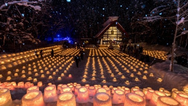 Yukitoro – Lễ hội nến tuyết thắp sáng mùa Đông Jozankei, Nhật Bản