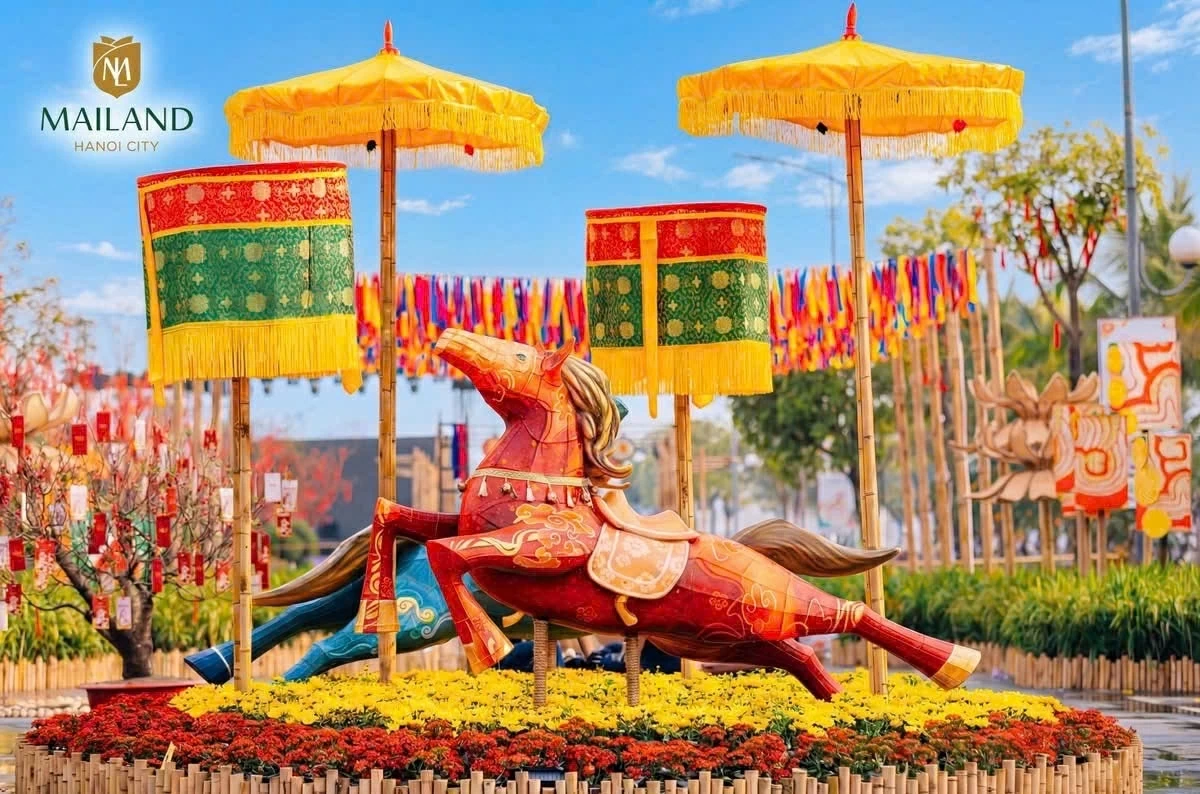 Khai mạc đường hoa Home Hanoi Xuan 2026 – 'Phúc Mã Phi Xuân' tại phía Tây Hà Nội