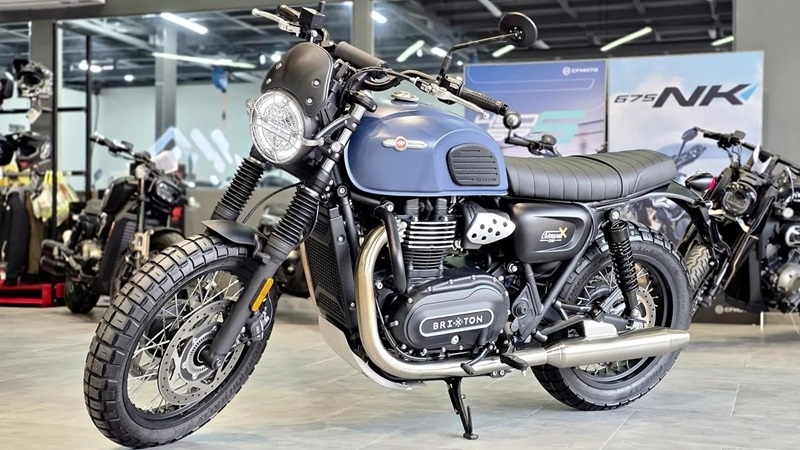 Cận cảnh mô tô cổ điển Brixton Cromwell 1200 2026 vừa về Việt Nam, giá 288 triệu đồng