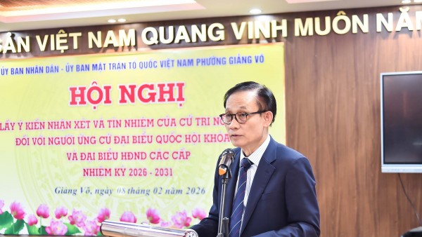 Voters in Giang Vo Ward express strong confidence in Foreign Minister Le Hoai Trung as a candidate for the 16th National Assembly