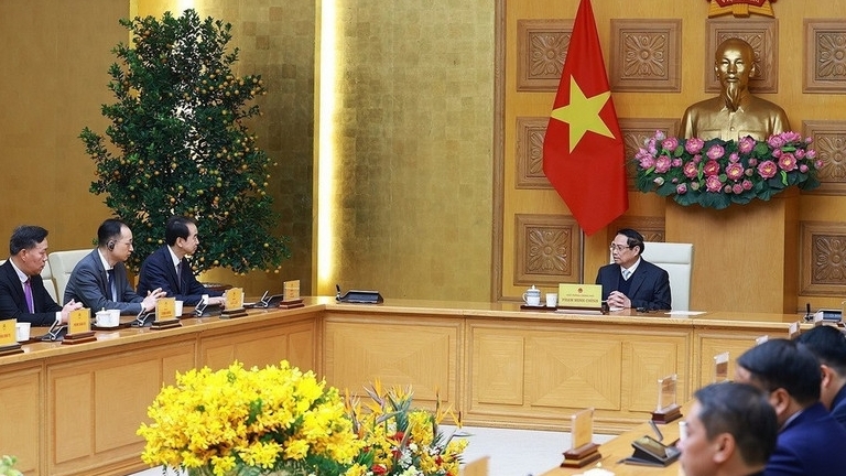 Thủ tướng Chính phủ Phạm Minh Chính tiếp Đại sứ Trung Quốc tại Việt Nam Hà Vĩ