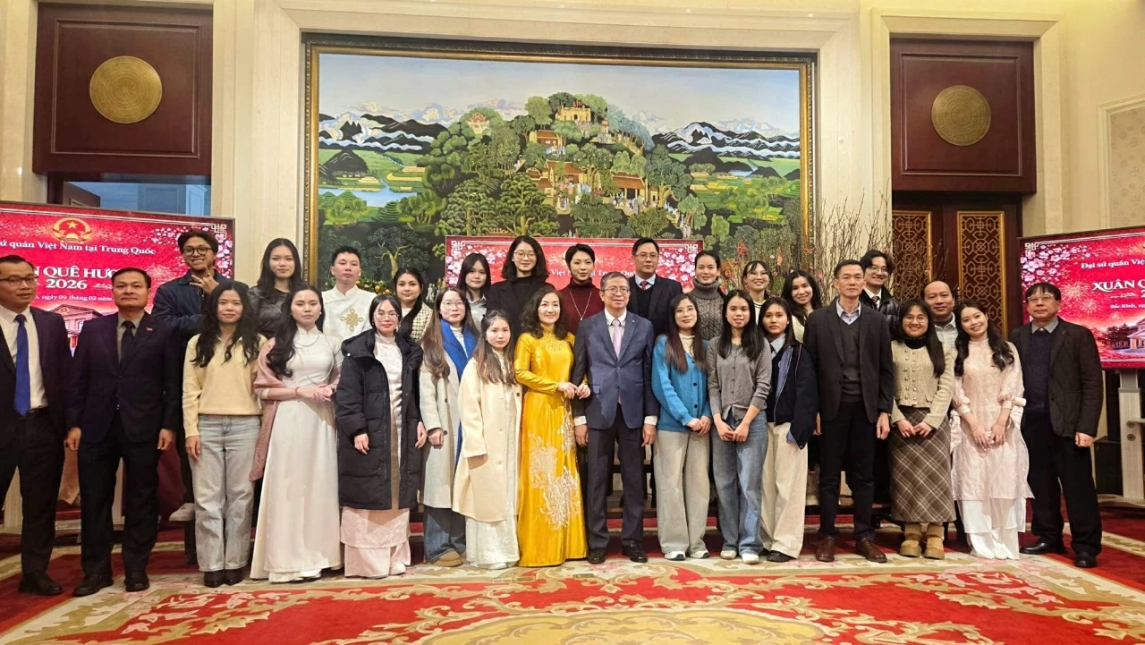 Người Việt Nam tại Trung Quốc cùng đón Xuân Quê hương 2026 Người Việt Nam tại Trung Quốc cùng đón Xuân Quê hương 2026