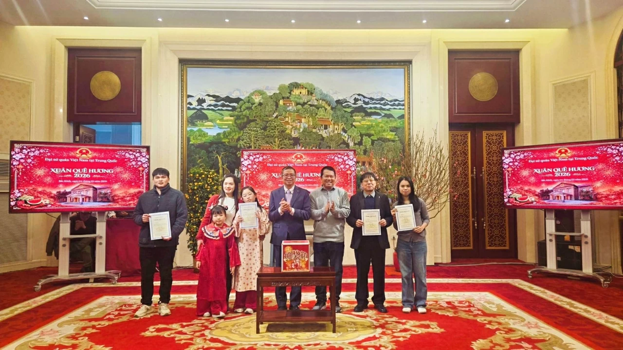 Người Việt Nam tại Trung Quốc cùng đón Xuân Quê hương 2026 Người Việt Nam tại Trung Quốc cùng đón Xuân Quê hương 2026