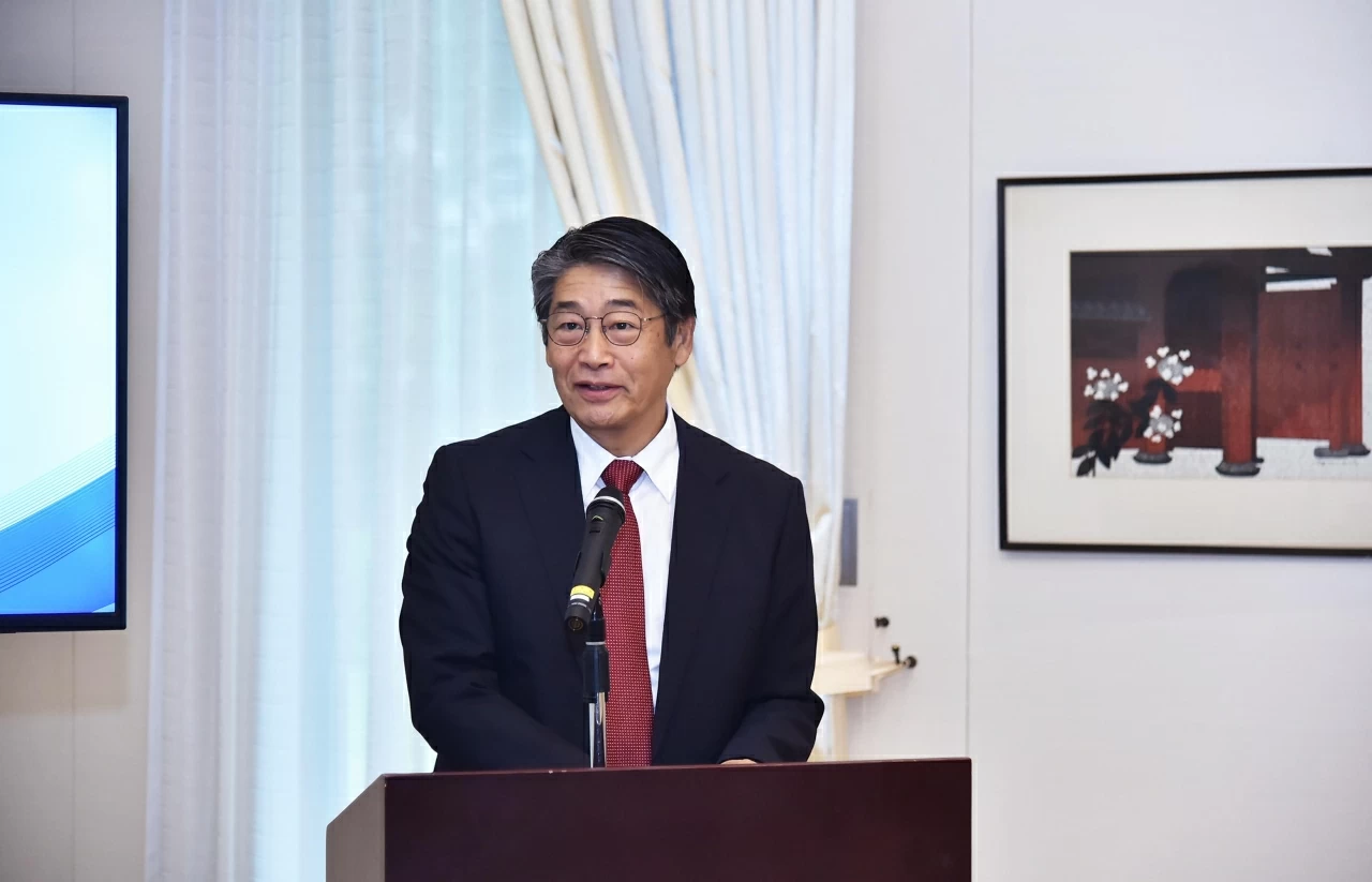 Đại sứ Nhật Bản tại Việt Nam Ito Naoki phát biểu tại buổi lễ. (Ảnh: Thành Long) Đại sứ Nhật Bản tại Việt Nam Ito Naoki phát biểu tại buổi lễ. (Ảnh: Thành Long)