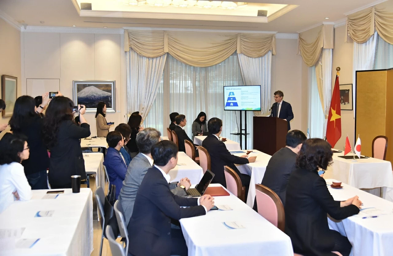 Toàn cảnh buổi lễ ký kết thỏa thuận. (Ảnh: Thành Long)