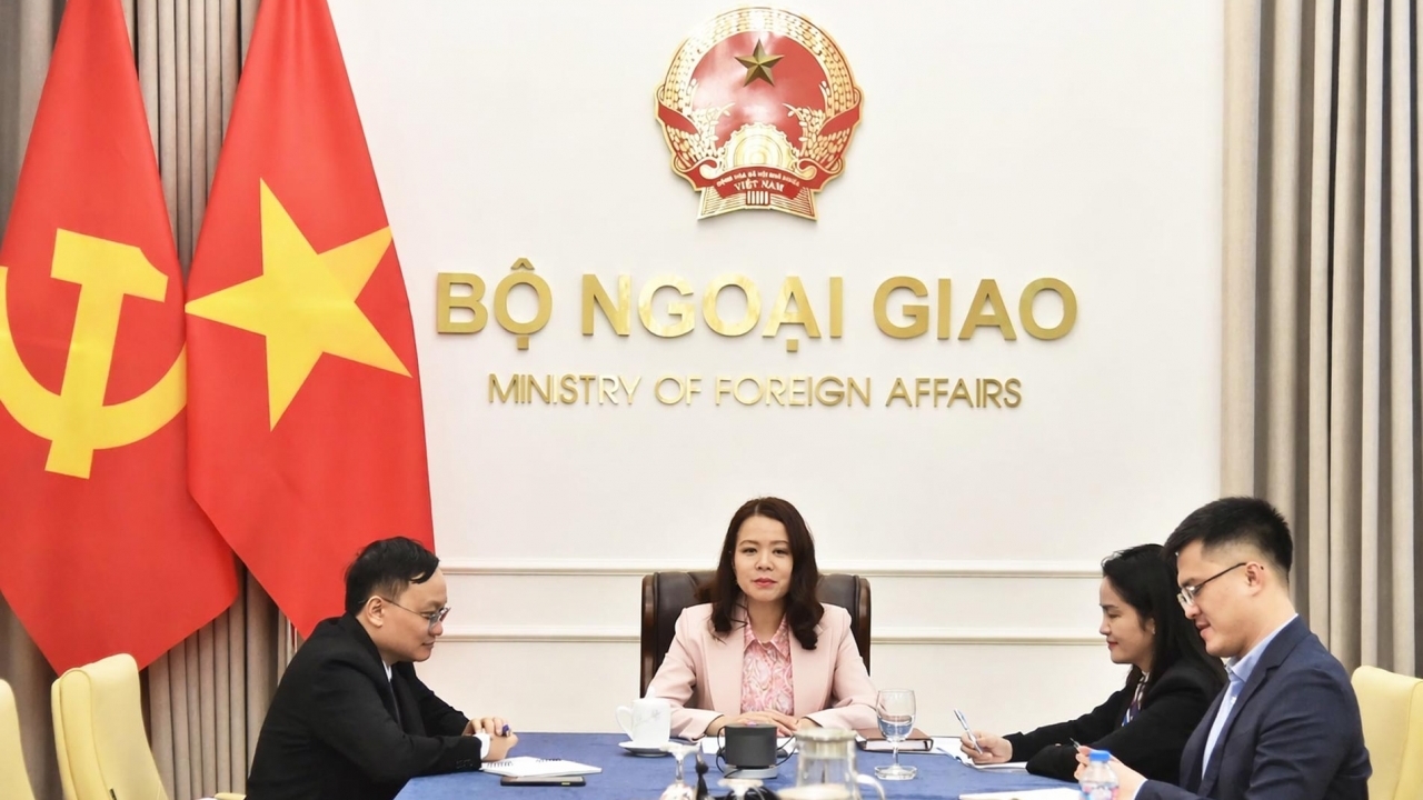 Thứ trưởng Nguyễn Minh Hằng điện đàm với Thứ trưởng thứ nhất Bộ Ngoại giao Israel Sharren Haskel