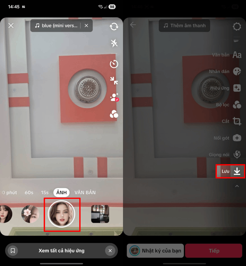 Tiến hành chụp ảnh như bình thường. Tiến hành chụp ảnh như bình thường.