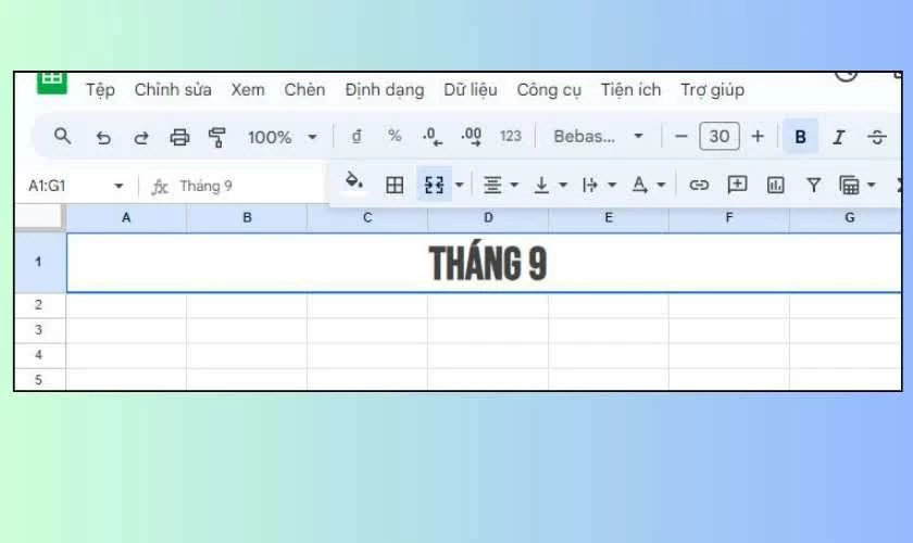 Tạo trang tính và đặt tiêu đề lịch. Tạo trang tính và đặt tiêu đề lịch.