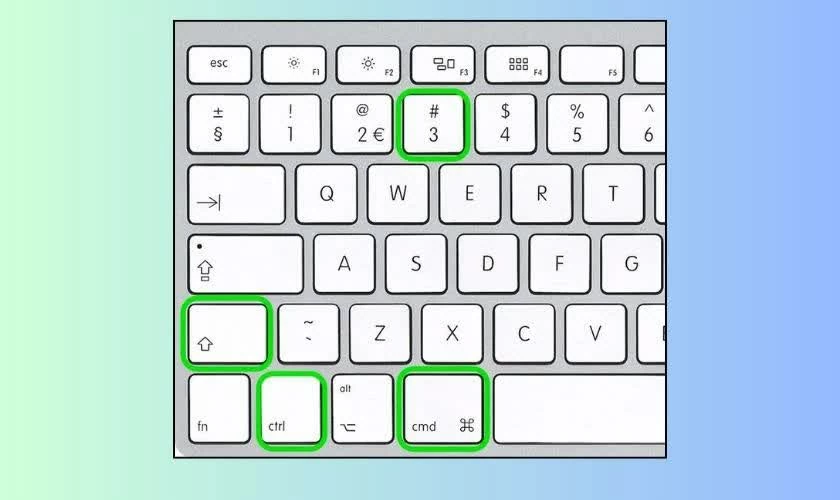 Cách chụp màn hình MacBook và lưu vào clipboard dễ dàng.