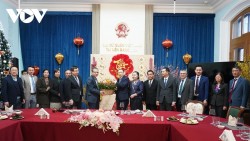 Xuân nghĩa tình anh em Việt-Lào giữa thủ đô Moscow, Nga